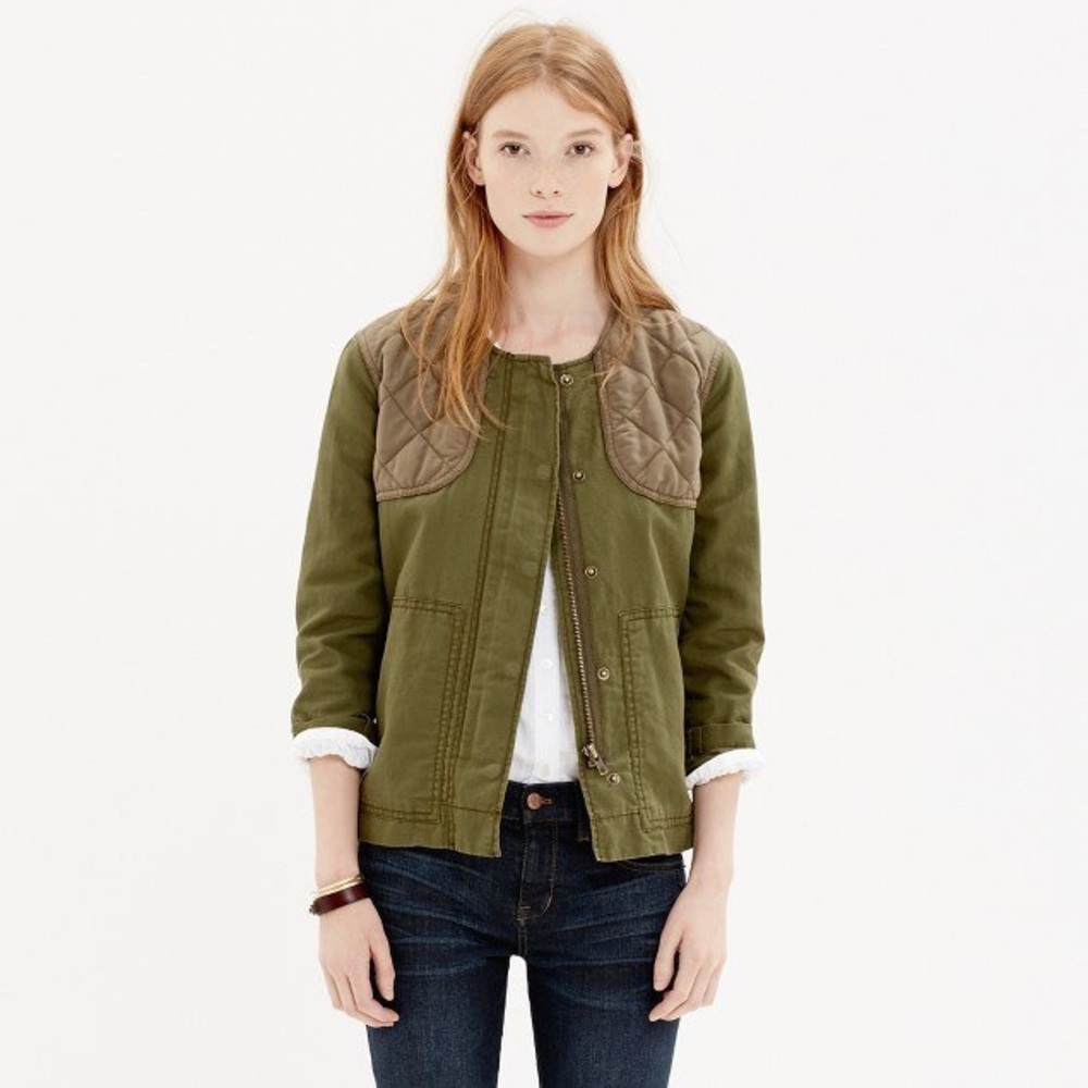 Madewell Quilted Bomber Jacket